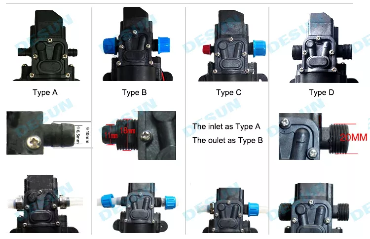 100W High Pressure Mini Dc Booster Diapgragm Water Pump-3