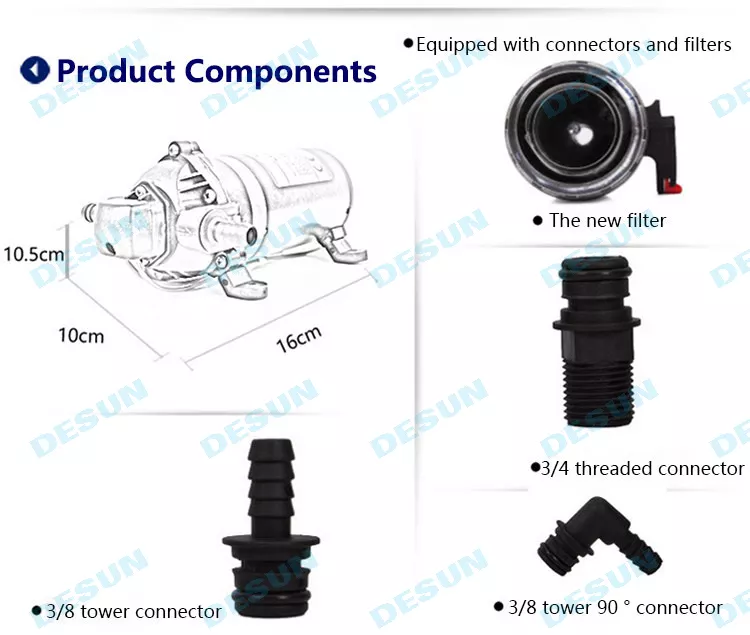 220V High Pressure 95M Head Electrical Diaphragm Pump-11