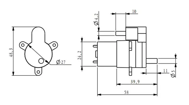 3.7V DC miniature self-priming diaphragm water pump-2