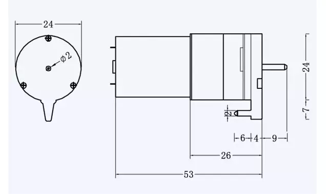 self priming pump DC 3.7V desktop fountain foam pump-2